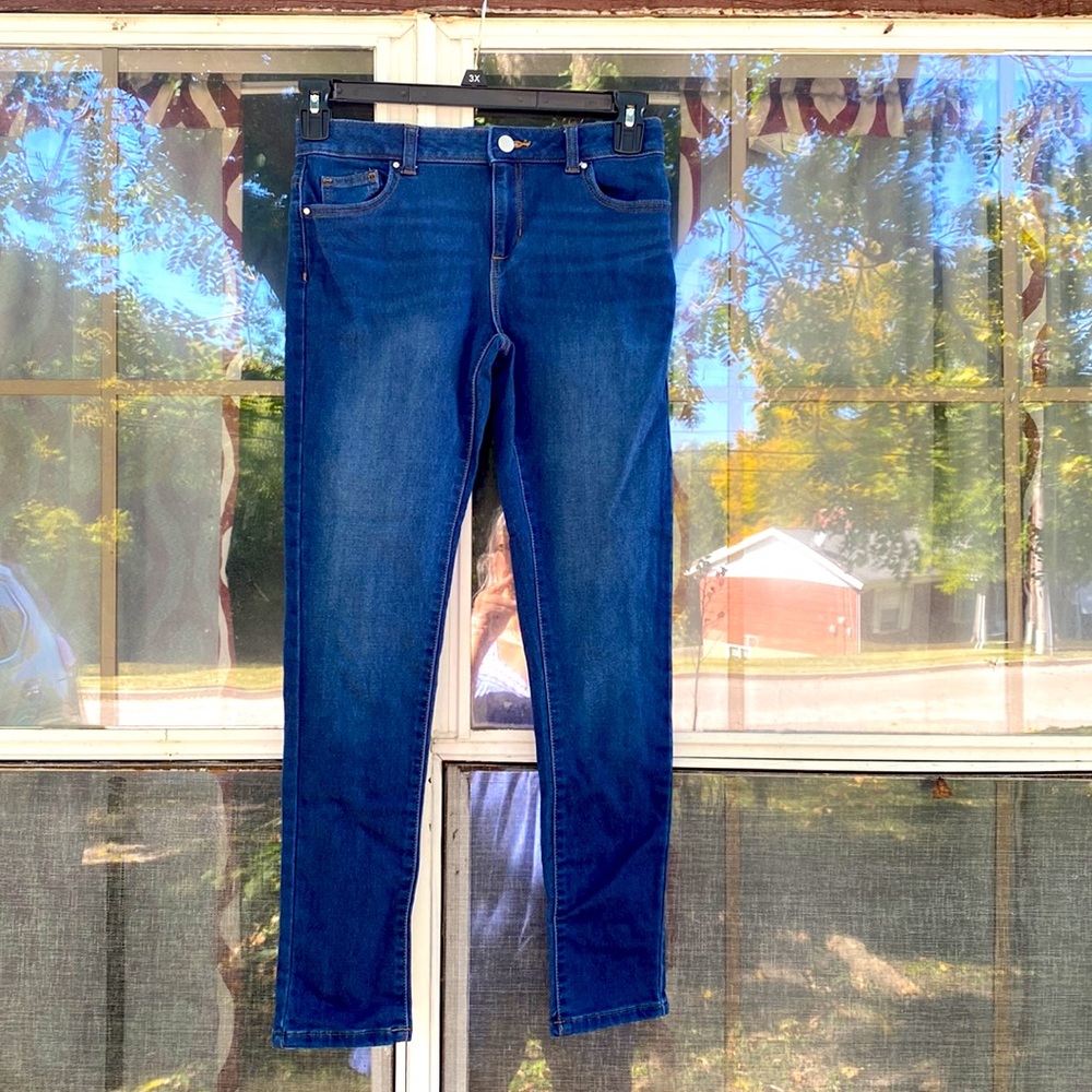 Girls Wonder Nation Size 14 Skinny Denim Blue Jeans 14